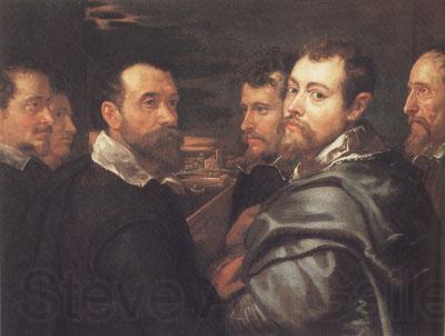 Peter Paul Rubens Peter Paul and Pbilip Rubeens with their Friends or Mantuan Friendsship Portrait (mk01) Norge oil painting art